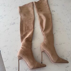Casadei Over the knee suede boots